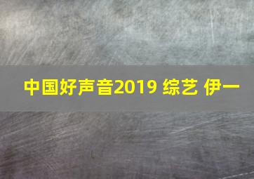 中国好声音2019 综艺 伊一